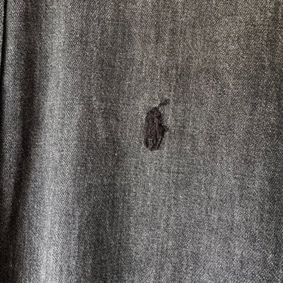 POLO Ralph Lauren Soft Black Denim Button Down Shirt - Picture 2 of 4